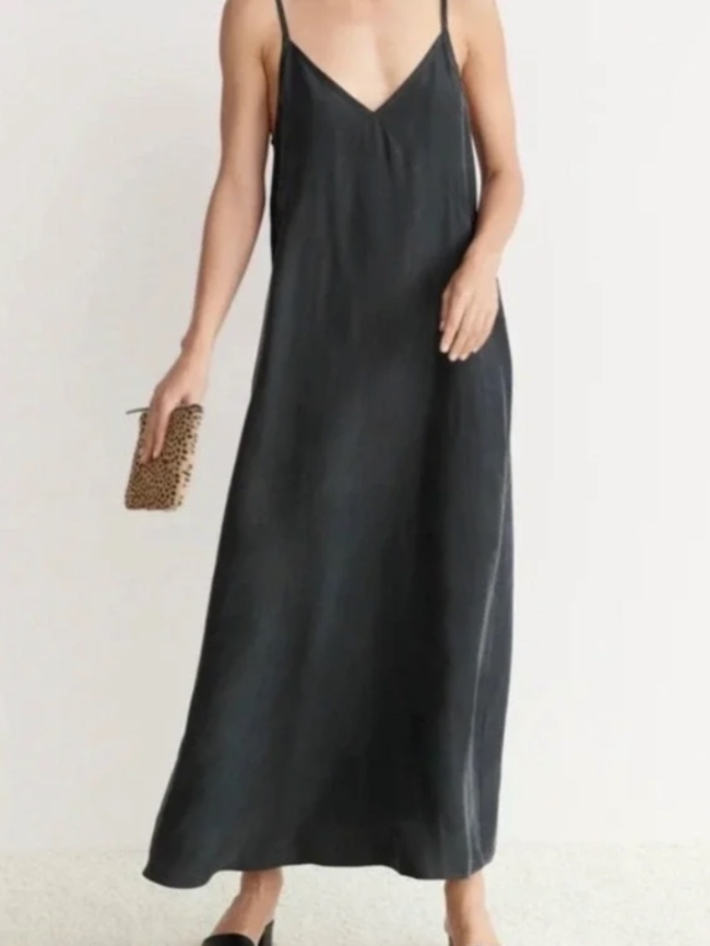 Jenni Kayne Rio Slip Dress - Black - M - Like New!